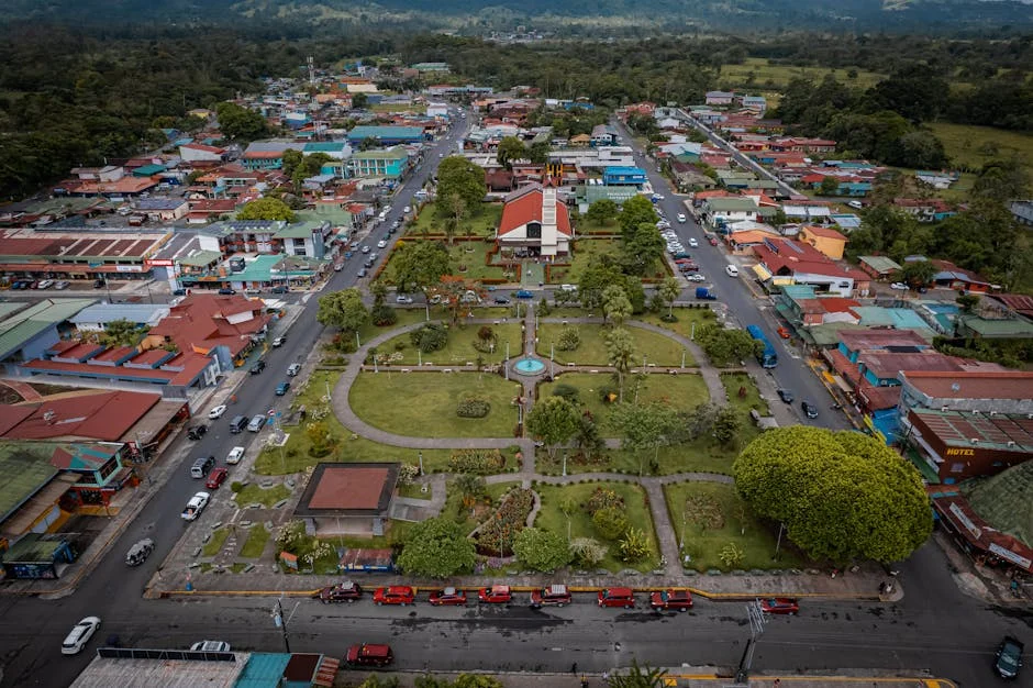 La Fortuna Town Center neighborhood in Arenal, Costa Rica