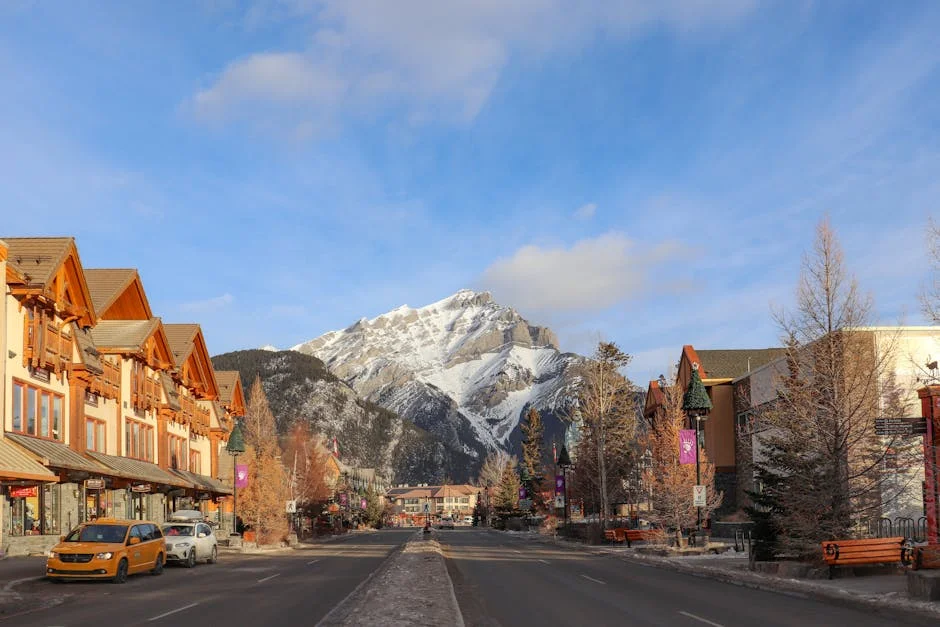 Downtown Banff neighborhood in Banff