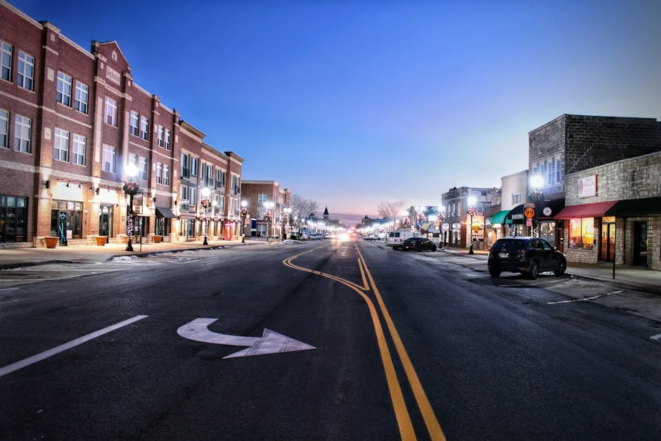 Main Street Downtown neighborhood in Galena, Illinois
