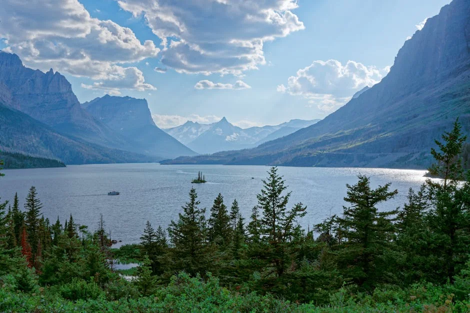 St. Mary neighborhood in Glacier National Park, Montana