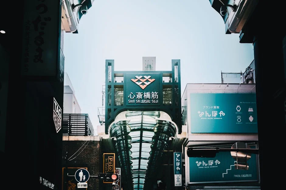 Shinsaibashi neighborhood in Osaka