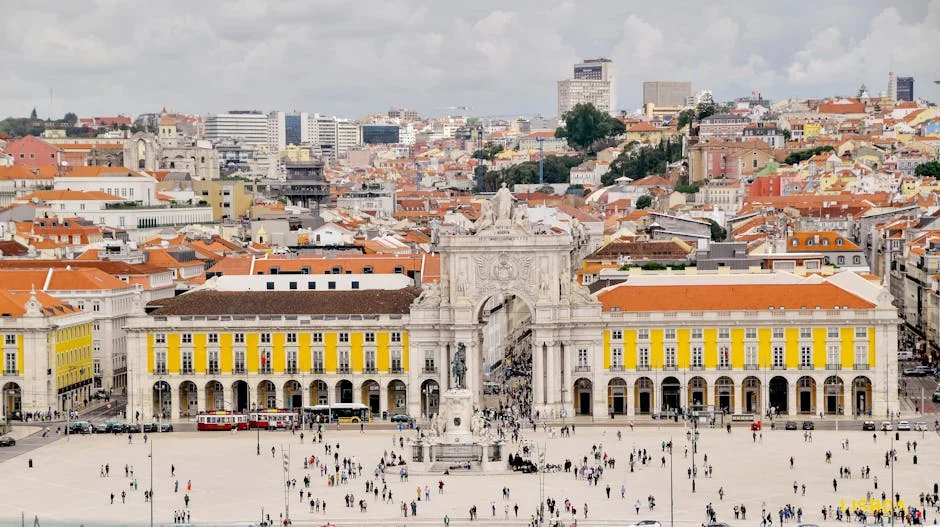 Lisbon, Baixa-Chiado and Alfama neighborhood in Portugal