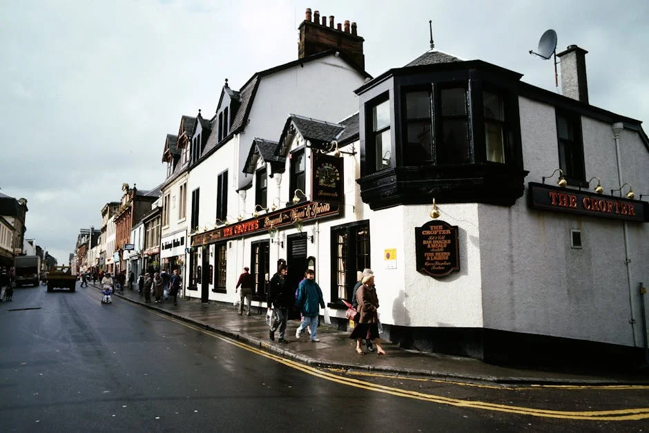Inverness neighborhood in Scottish Highlands