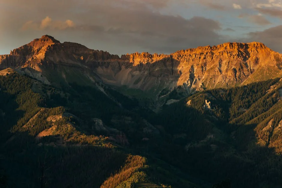 Society Turn neighborhood in Telluride in the Summer