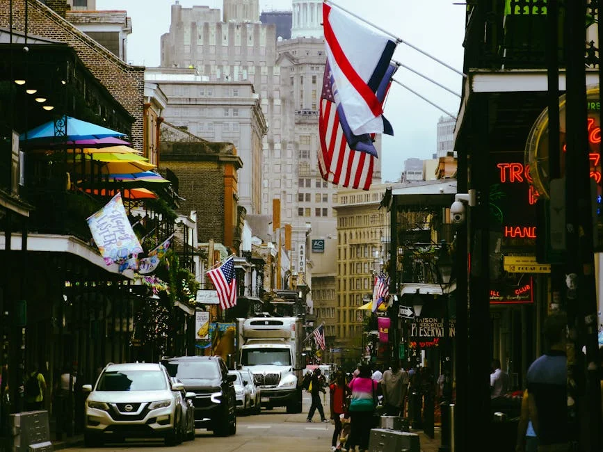 Bourbon Street Corridor neighborhood in French Quarter